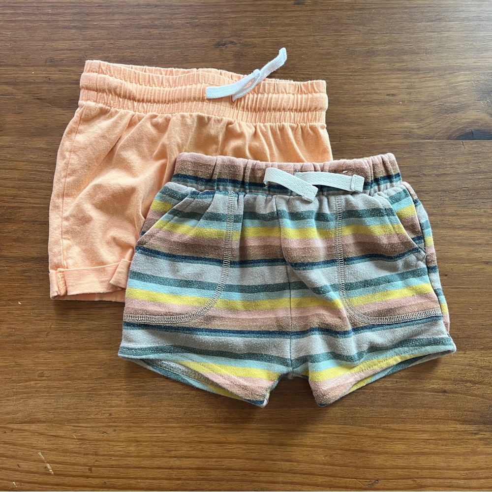 Garanimals Orange and Striped Kids Shorts Set